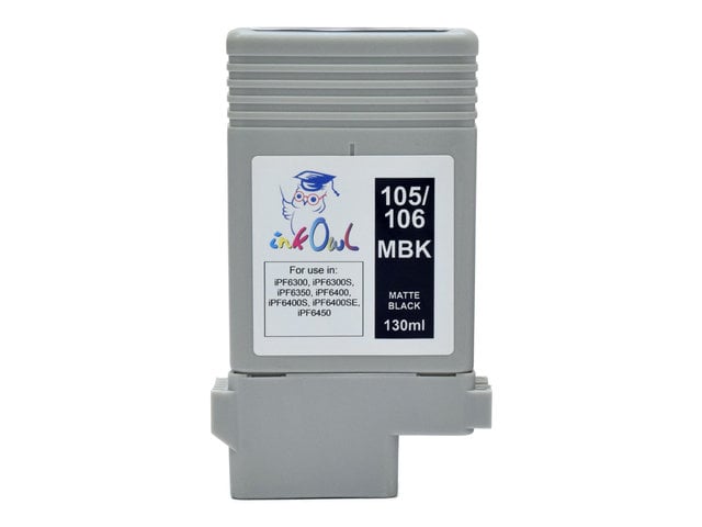 130ml Compatible Cartridge for CANON PFI-105MBK and PFI-106MBK MATTE BLACK